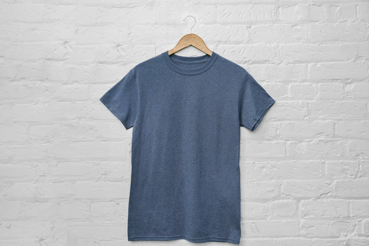 Crew neck  t shirt blue