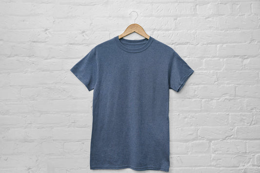 Crew neck  t shirt blue